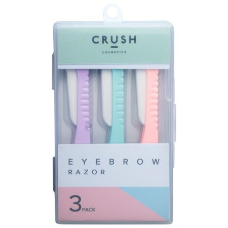Crush Cosmetics Three Pack Eyebrow and Face Razors