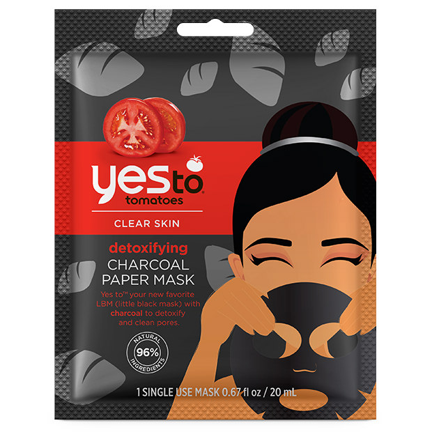 Yes To Tomatoes Detoxifying Charcoal Paper Mask – Single Use