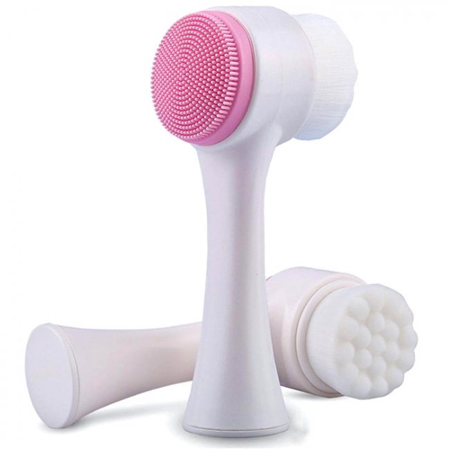 Silicone Double Sided Facial Cleanser Brush